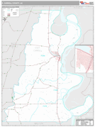 East Carroll Parish (County), LA Digital Map Premium Style